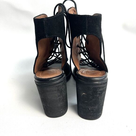 Jeffrey Campbell X Free People Booties Women’s 8 Suede Lace Up Western Boho EUC - Picture 4 of 8